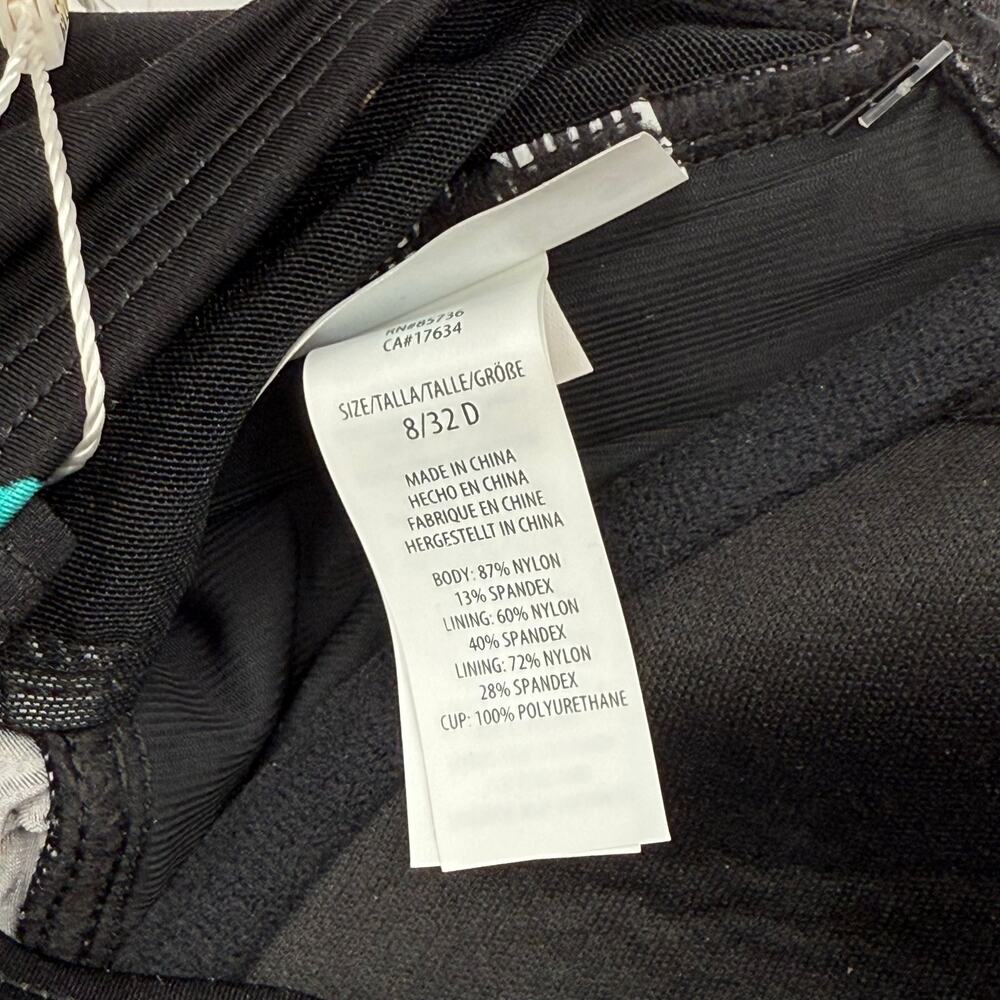 CONTOURS BY COCO REEF Tankini Top Size 8/32D NWT Black Underwire Shapemaker - Picture 10 of 16